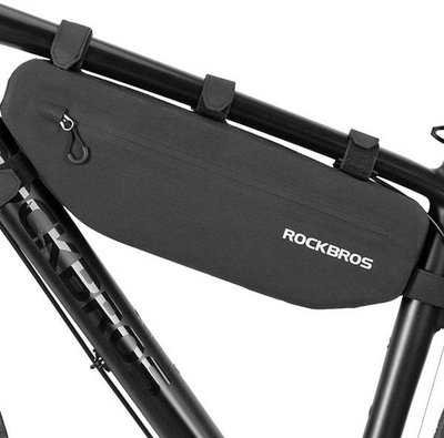 Çantë biçiklete Rockbros AS-043, 3L, montim me rripa Velcro, e zezë