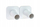 Set rozetash mbuluese Tully Concealing, plastike, për tubacione, e bardhë