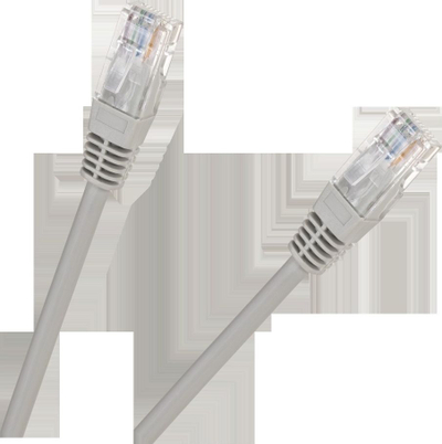 Kabllo rrjeti Patchcord UTP CAT5E, 3m, RJ45, gri