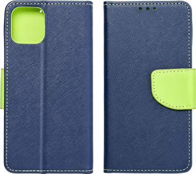 Kapak Fancy Book Case për Realme 10, me magnet, bëhet si mbajtëse, blu me jeshile