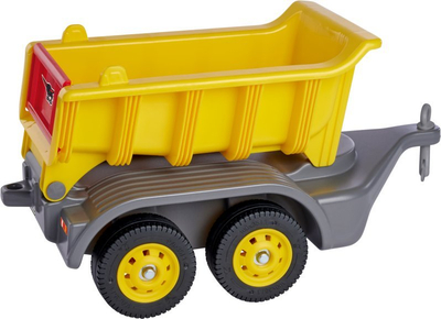 Rimorkio lodër BIG Power Worker Maxi Trailer, plastike, për kalamaj 3+, e verdhë me gri