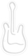 Декоративна масичка ламба Actis Neon LED ACS-NEON GUITAR, 25 lm, шаренолика