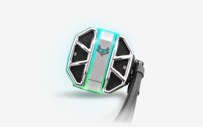 Ладилник со вода за процесор Sapphire Nitro+ S360 AIO, 360 mm, ARGB, црн