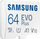 Disk Micro SDXC Samsung, 64GB, i bardhë