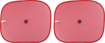 Mbrojtëse dielli për veturë Dunlop, set 2 copë, e kuqe