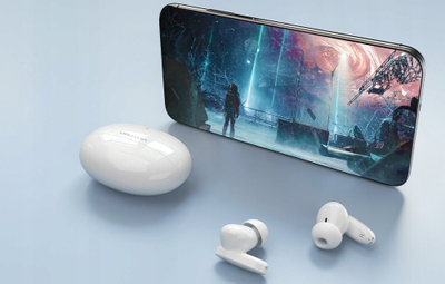 Kufje Vention HiFun True Wireless, Bluetooth 5.3, me kuti karikimi, rozë