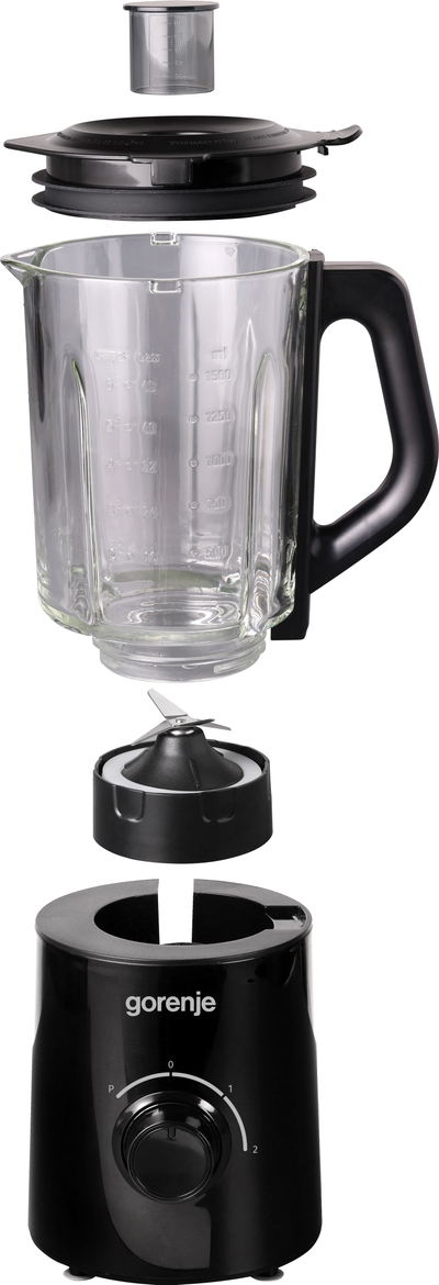 Blender për banak Gorenje B800GBK, 800W, enë xhami 1.5L, i zi