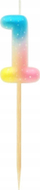 Qirinj torte Godan Candle Picker, numri 1, 11cm, pastel ombre