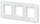 Kornizë xhami për mur Homematic IP Glass Frame 3-gang, madhësi 55, 3 vende, e bardhë
