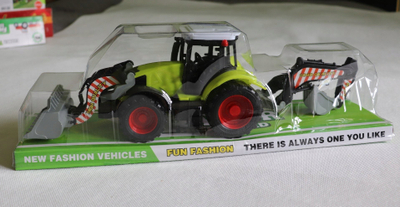 Loje traktor me rimorkio Macyszyn Toys, plastikë, për kalamaj, shumëngjyrësh