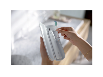Furça dhëmbësh elektrike Philips Sonicare 3100 HX3673/13, sonike, me bateri, e bardhë