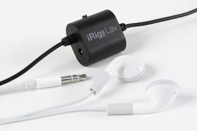 Mikrofon lavalier IK Multimedia iRig Mic Lav, set 2 copë, për telefona, i zi