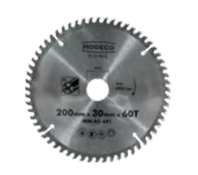 Disk sharre rrethore Modeco MN-65-851, 250x30mm, për alumin