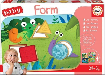 Lojë edukative Educa Baby Form, 4 tabaka, 12 pjesë, shumëngjyrëshe