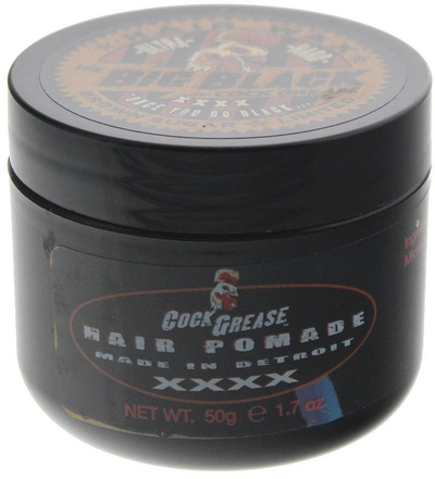 Pomadë flokësh Cock Grease Ultra Hard The Big Black, mbajtje shumë e fortë, 50g, e zezë