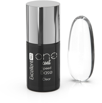 Bazë xheli Excellent Pro One Coat Speed Rubber Base Little Girl, 7 ml, qumështor roz rozë