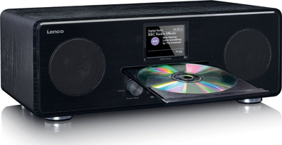 Radio interneti Lenco DAR-061, DAB+/FM, Bluetooth CD/MP3, e zezë
