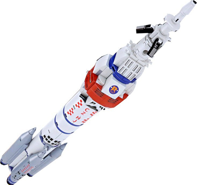Set kubesh LEAN Transformed Mars FC1031, 2 në 1 robot – raketë, 357 kube, shumëngjyrësh
