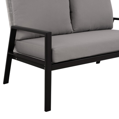 Sofa alumini me jastëkë gri (HM5561.02), gri
