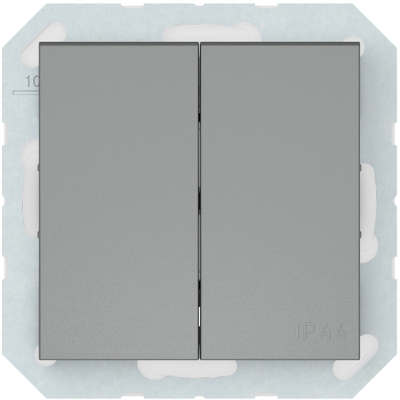 Çelës drite Vila TWO WAY SWITCH 2G, dyfishtë, gri
