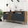 Komodë TV Kalune Design Milan, MDF, 180cm, dru dhe e zezë