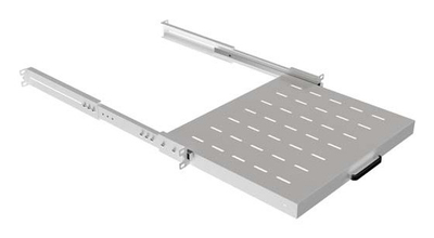 Raft lëvizës për kabinet rack Lanberg 1U, 445x350mm, deri 35kg, gri