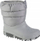 Çizme bore fëmijësh Crocs Classic Neo Puff Boot Jr 207684-007, slip-on, me shputë antirrëshqitëse, gri
