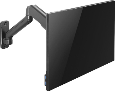 Krah monitori DELTACO Office, artikulues, montim në mur, 17-32", i zi