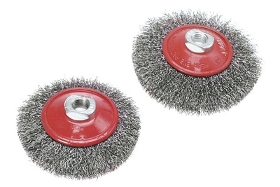 Четка диск за мала аголна брусилка Верто Disc Angular Brush 62H112, 100mm, метални влакна, M14