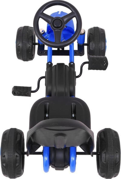 Gokart me pedale Ramiz Blue, 60x35 cm, deri 30 kg, blu
