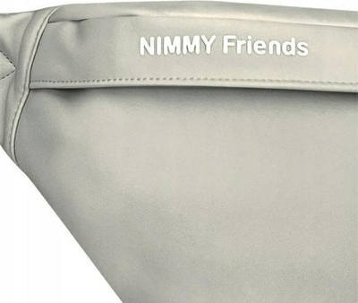 Çantë crossbody Nimmy Cool Cat, lëkurë eko, rrip që rregullohet, gri