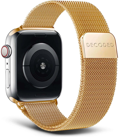 Каиш Decoded Stainless Steel Traction, за Apple Watch 38 40 41mm, нерѓосувачки челик, златен