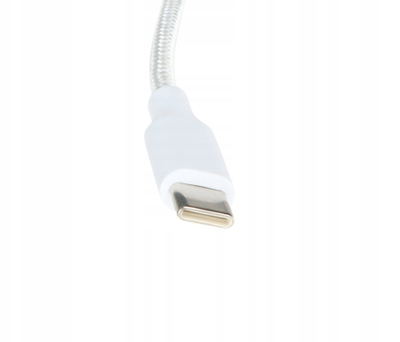 Кабел за полнење Delta Multimedia CHAR USBAC, USB A во USB C, 0.25 m, бел
