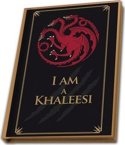 Set filxhan ABYstyle I Am A Khaleesi, varëse çelësi + fletore, 250 ml, 164 faqe, A6