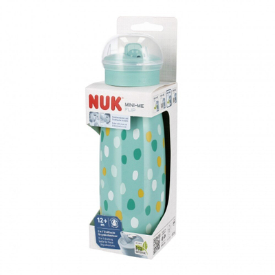 Gotë për fëmijë Nuk Mini-Me Flip, 450 ml, 12m, turquoise