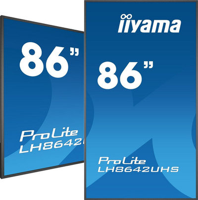 Monitor Iiyama Prolite LH8642UHS-B3, 85.6'', 60Hz, 3840 x 2160 (UHD 4K), IPS, i zi