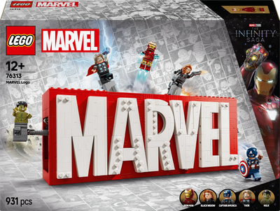 Set lojërash LEGO Marvel Logo and Minifigures, 5 minifigura, shumëngjyrësh