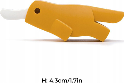 Lodër edukative HalfToys Platypus HAS012, puzzle skeleti, magnetike, e verdhë