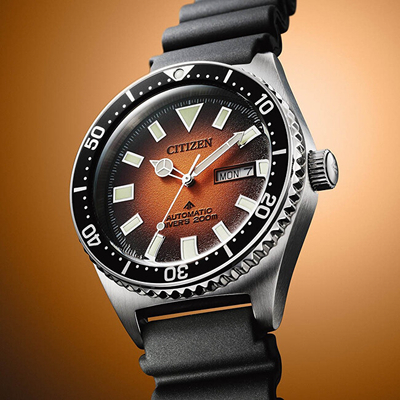 Orë dore për meshkuj Citizen Automatic Diver Challenge NY0120-01ZE, e zezë