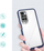Këllëf telefoni Hurtel Clear 3in1 për Xiaomi Redmi 10, xhel, kornizë blu, transparent