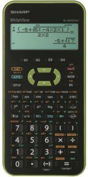 Kalkulator shkencor Sharp ELW531XHGR, ekran WriteView, plastik, jeshil