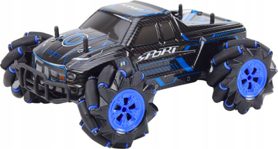 Makina lodër me telekomandë RC Off-Road Drift, LED, bateri rikarikueshme, blu