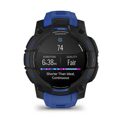 Ora sportive Garmin Instinct 3 Limited Edition, 45mm, AMOLED, bolt blue black