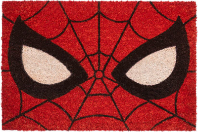 Tapet hyrje Marvel Spiderman Eyes, fibra kokosi, bazë PVC kundër rrëshqitjes, shumëngjyrësh