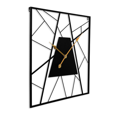 Orë murale MPM E04.4482.90, metal, 58cm, e zezë