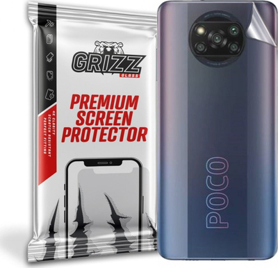 Film mbrojtës mbrapa GrizzGlass për Xiaomi POCO X3 Pro, UltraSkin, transparent