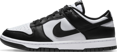 Atlete Nike Dunk Low Retro DD1391 100, lëkurë, bardh e zi