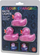 Играчка за бања THUMBS up LED Bath Duck, сет 3 парчиња, розева