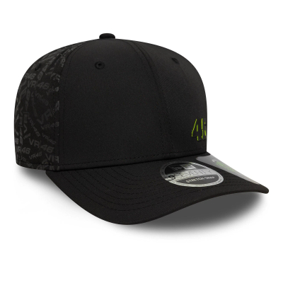 Kapele VR46 Sustainable Flwlss 9Seventy, Stretch Snap, e zezë