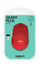 Maus Logitech M330, RF Wireless, i kuq